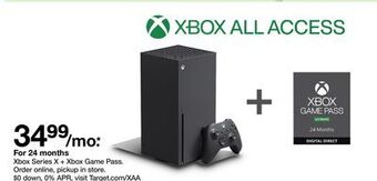 Target Xbox series x + xbox game pass offer