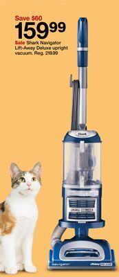 Target Shark navigator lift-away deluxe upright vacuum offer