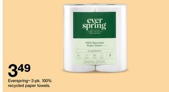 Target Everspring™ 2-pk. 100% recycled paper towels offer