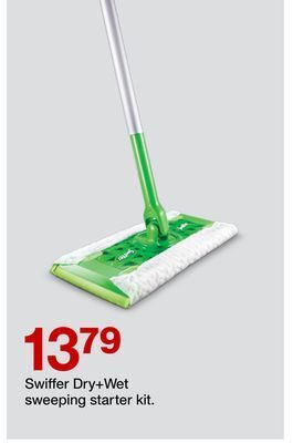 Target Swiffer dry + wet sweeping starter kit offer