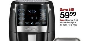 Target Gourmia 5-qt. 12-function digital air fryer offer