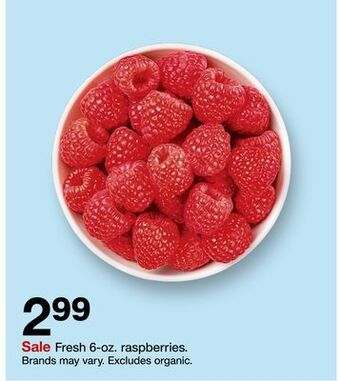Target Fresh 6-oz. raspberries offer