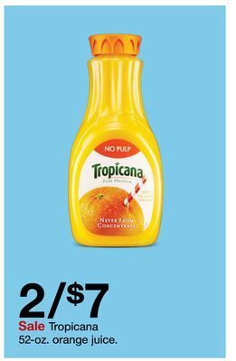 Target Tropicana 52-oz. orange juice offer
