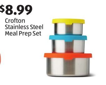 Aldi Crofton stainless steel meal prep set offer