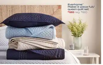 Bed Bath & Beyond Everhome™ mabel 3-piece quilt set offer