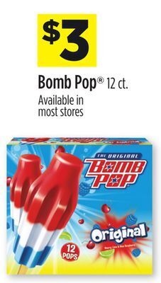 Dollar General Bomb pop® offer