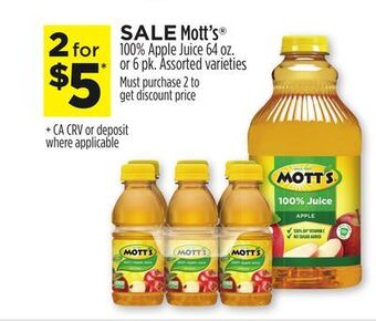 Dollar General Mott's® 100% apple juice offer