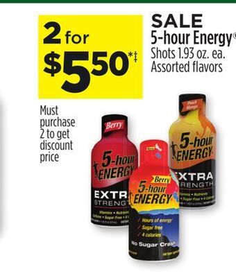Dollar General 5-hour energy shots offer