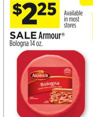Dollar General Armour® bologna offer