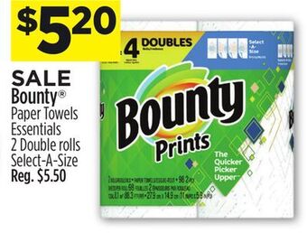 Dollar General Bounty® paper towels essentials offer