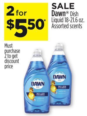 Dollar General Dawn® dish liquid offer