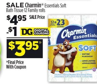 Dollar General Charmin® essentials soft bath tissue offer