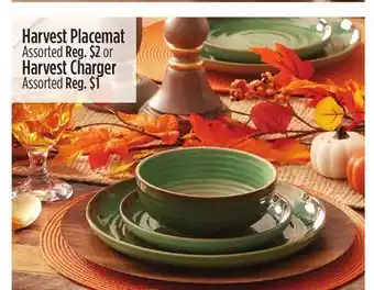 Dollar General Harvest placemat or harvest offer