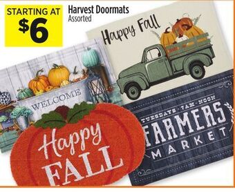 Dollar General Harvest doormats offer