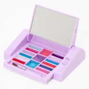 Claire's Pastel rainbow bling mechanical bling lip gloss set - purple offer