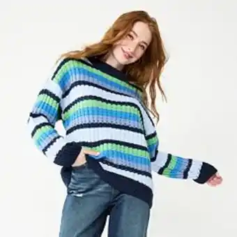 Kohl's Juniors' so® slouchy crewneck sweater offer