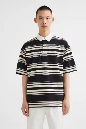 H&M Oversized fit short-sleeved rugby shirt offer