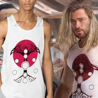 AliExpress Thor love and thunder tank top thor chris hemsworth shirt superhero inspired god of thunder tank top unisex hipster tops offer