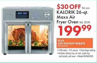 Boscov's Kalorik 26- qt. Maxx Air Fryer Oven offer