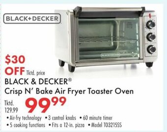 Boscov's Black & Decker Crisp N' Bake Air Fryer Toaster Oven offer