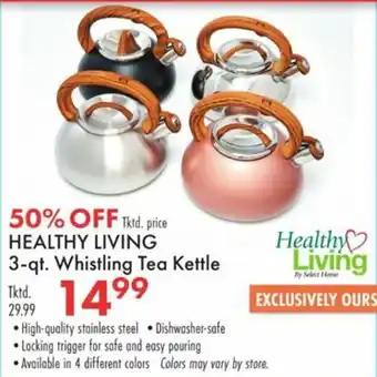 Boscov's Healthy Living 3-qt. Whistling Tea Kettle offer