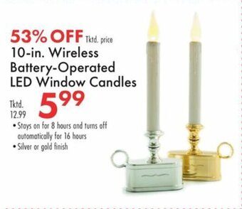 Boscov's 10-in. Wireless Battery-Operated Led Window Candles offer