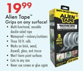 Boscov's Alien Tape Grips on Any Surface offer