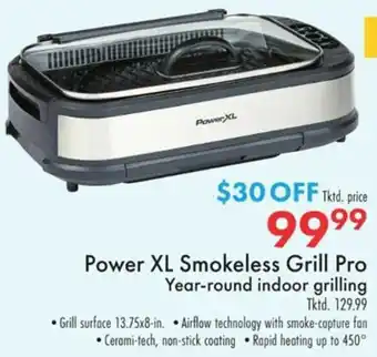 Boscov's Power XL Smokeless Grill Pro offer