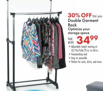 Boscov's Double Garment Rack offer