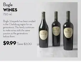 Bogle wines