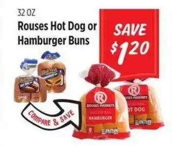Rouses Rouses hot dog or hamburger buns offer