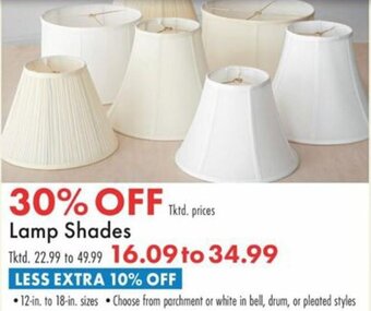 Boscov's Lamp Shades offer