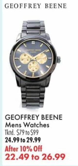 Boscov's Geoffrey Beene Mens Watches offer