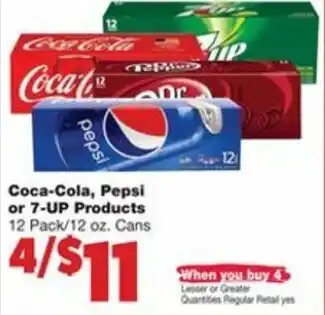 Family Fare Coca-Cola, Pepsi or 7UP offer