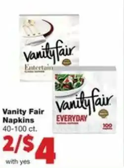 Family Fare Vanity Fair Napkins offer