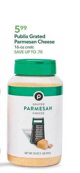 Publix Publix grated parmesan cheese offer