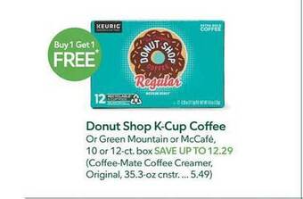 Publix Donut shop k-cup coffee offer