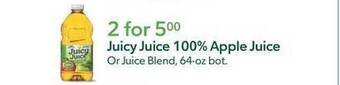 Publix Juicy juice 100% apple juice offer