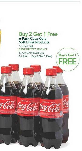 Publix 6-pack coca-cola soft drink products offer