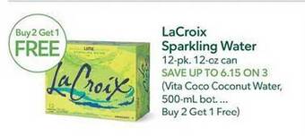 Publix Lacroix sparkling water offer