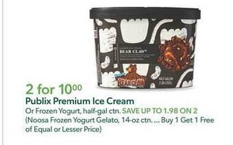 Publix Publix premium ice cream offer