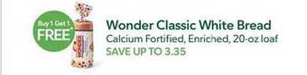 Publix Wonder classic white bread offer