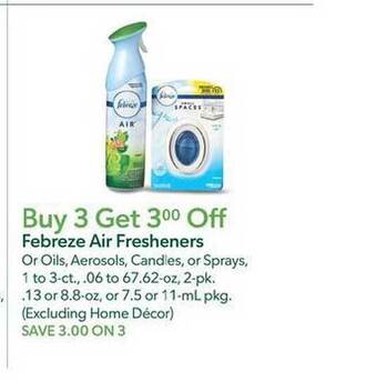 Publix Febreze air fresheners offer