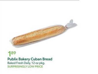 Publix Publix bakery cuban bread offer