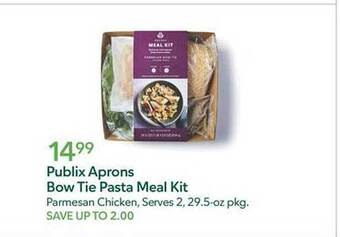 Publix Publix aprons bow tie pasta meal kit offer