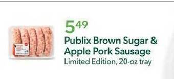 Publix Publix brown sugar & apple pork sausage offer