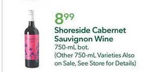 Publix Shoreside cabernet sauvignon wine offer