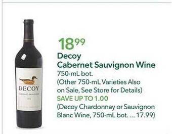 Publix Decoy cabernet sauvignon wine offer