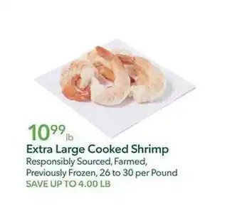 Publix Extra large cooked shrimp offer