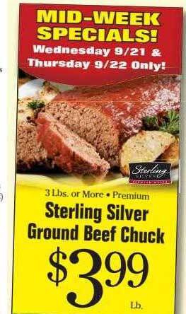 Morton Williams Sterling silver ground beef chuck offer